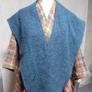 Multi colored Shawl Coat with collar